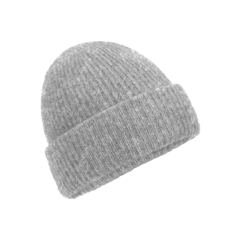 Image of Beechfield Beechfield Men Ribbed Beanie in Grey Grey One Size Male 5063377023022