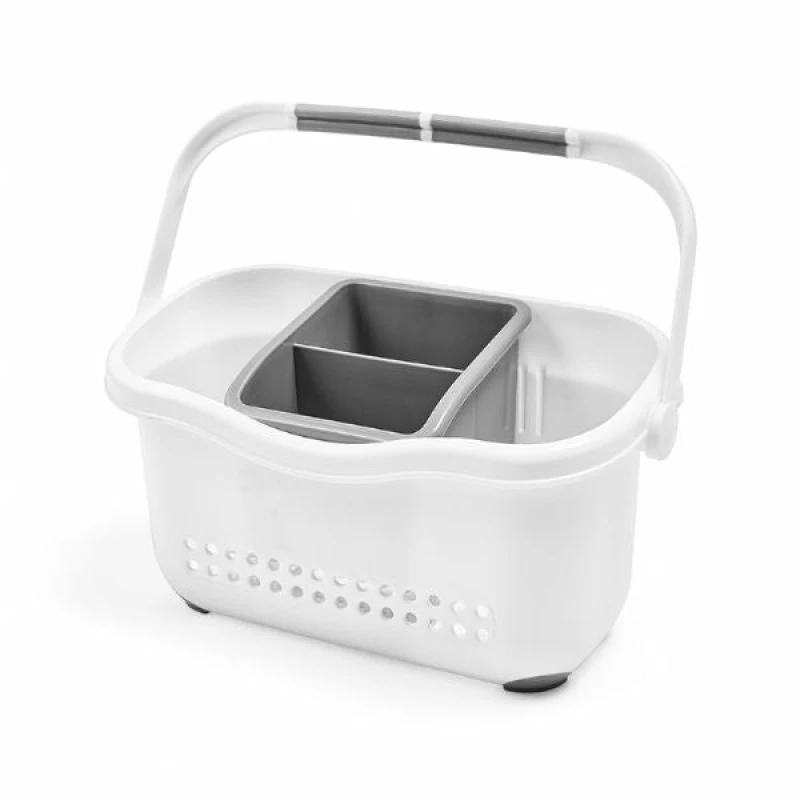 Image of Addis Sink Caddy, White/Metallic