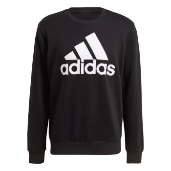 Image of adidas Essentials Big Logo Sweatshirt Mens - Black / White