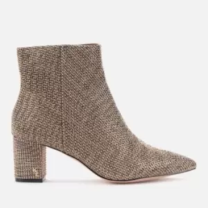Image of Kurt Geiger London Womens Burlington Studded Heeled Ankle Boots - Beige - UK 7