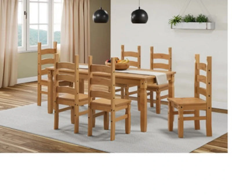 Image of MERCERS FURNITURE Corona 6'0' Table & 6 Chairs 5060335861740