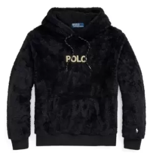 Image of Polo Ralph Lauren Logo Hoody, Polo Black, Male, Crewnecks, 710881757001