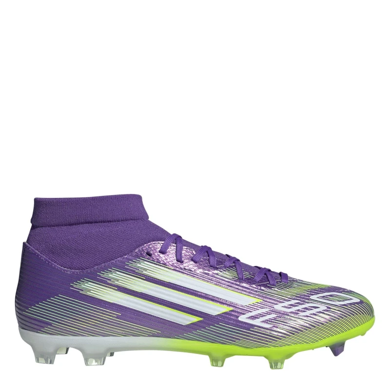 Image of adidas F50 League Mens Firm Ground Football Boots Purple/White male 7 (40.7)