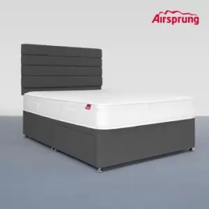 Image of Airsprung Small Double Comfort Mattress With 2 Drawer Charcoal Divan