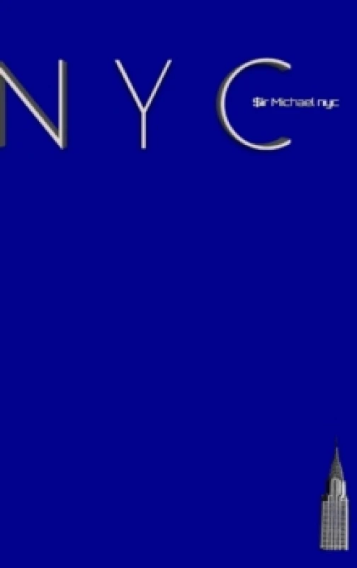 Image of NYC Chrysler building bright blue classic grid page notepad $ir Michael Limited edition : NYC Chrysler building bright blue classic grid page notepad