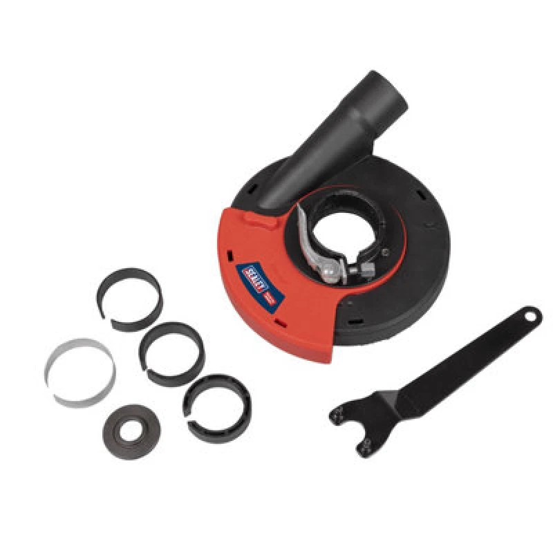 Image of Sealey Adjustable Grinding and Sanding Dust Shroud for 115mm and 125mm Angle Grinders AGDS01