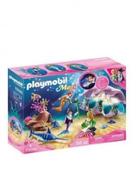 Image of Playmobil 70095 Magic Mermaids Pearl Nightlight With Colour-Changing Led