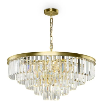 Image of Maytoni Lighting - Maytoni Classic - Revero Classic Revero 12 Light Brass Pendant Ceiling Light