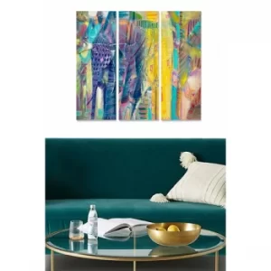 Image of MDF1031327167 Multicolor Decorative MDF Painting (3 Pieces)