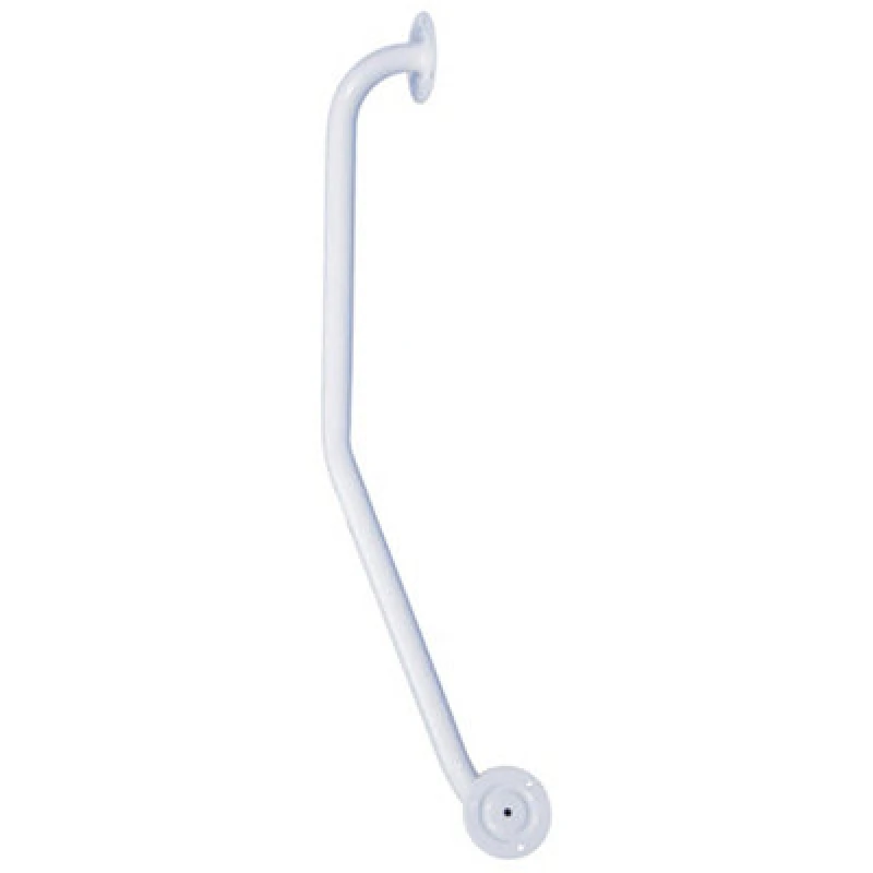 Image of Loops 720mm White Curved Handrail - Ideal for Doorwars and Stairwells - Right Handed White