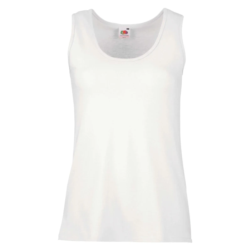 Image of Fruit Of The Loom Value Lady Fit Vest Top White female