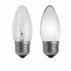Image of Status 60W Edison Screw Candle Bulb - Opal - Single