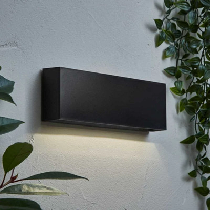 Image of ValueLights ValueLights Jake Matte Black Downlight IP65 LED Outdoor Wall Light Black One Size Unisex 5016529274513
