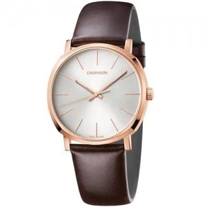Image of Calvin Klein Mens Posh Rose Gold Plated Watch - K8Q316G6