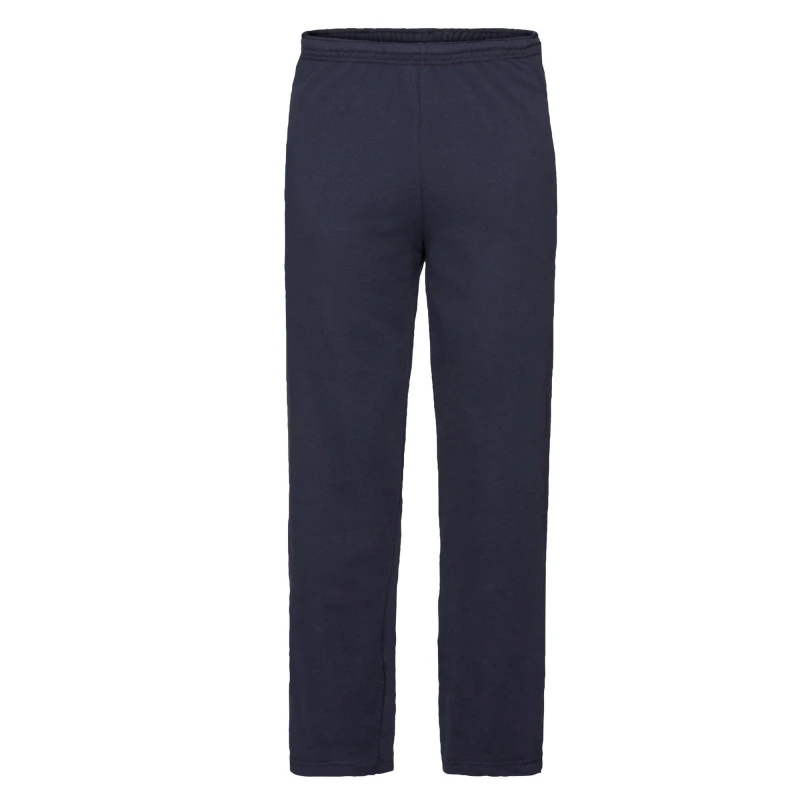Image of Fruit Of The Loom Fruit of the Loom Men Lightweight Jogging Bottoms in Mid Navy Size: Small Mid Navy S Male 5063425978533