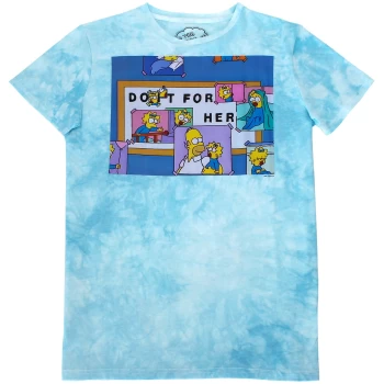 Image of Cakeworthy x The Simpsons - Do It For Her Tie Dye T-Shirt - M