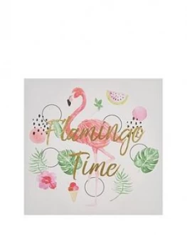 Image of Graham & Brown Flamingo Time Wall Art
