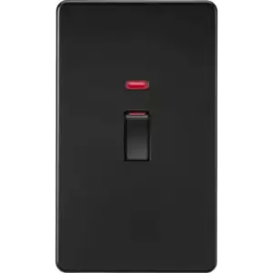Image of Knightsbridge - 45A 2G dp switch with neon - matt Black - SF82MNMBB
