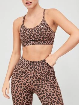 Image of Nike Light Support Indy Bra - Brown, Brown Size M Women