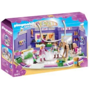 Image of Playmobil City Life Horse Tack Shop with Wooden Horse (9401)