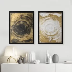 Image of SET_032 Multicolor Decorative Framed Painting (2 Pieces)