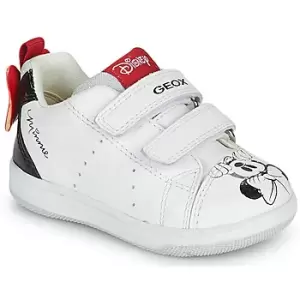 Image of Geox NEW FLICK Girls Childrens Shoes Trainers in White - Sizes 7 toddler,7.5 toddler,8.5 toddler,9.5 toddler