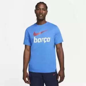 Image of Nike Barcelona Club T Shirt Mens - Blue