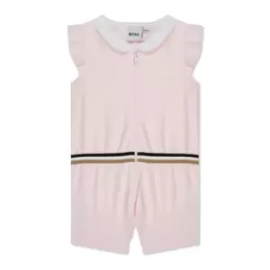 Image of Boss Logo Playsuit - Pink