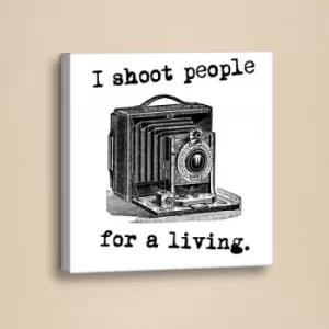 Image of SLO043 Black White Decorative Canvas Painting