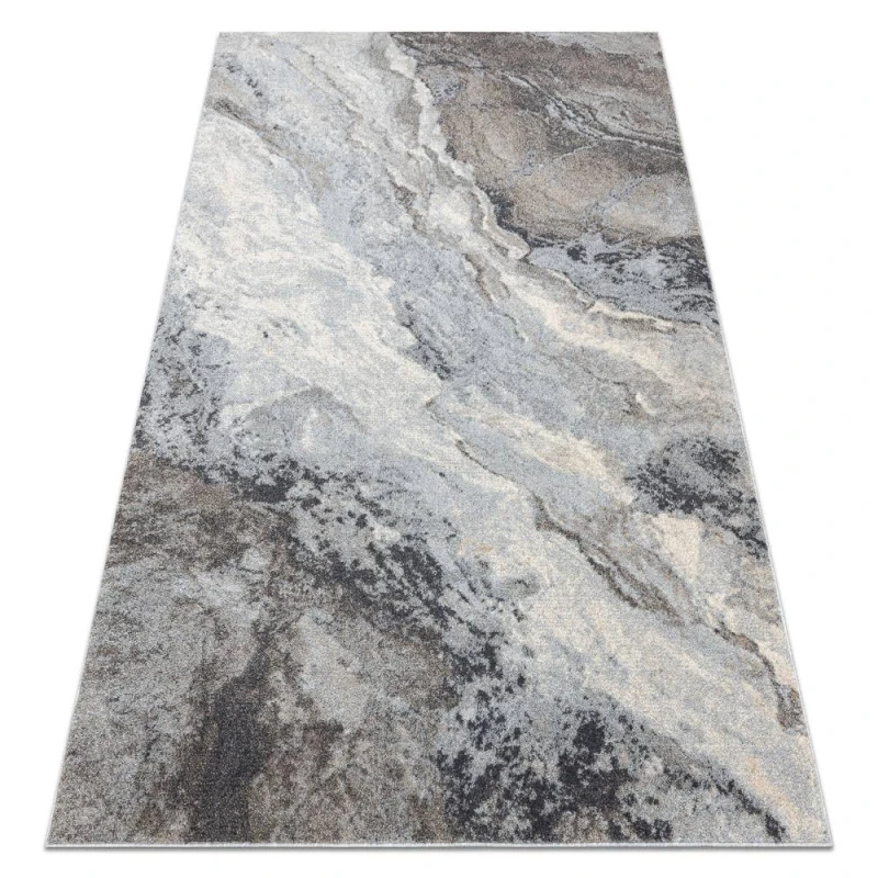 Image of RugsX Carpet Fusion 9613 Light Grey / Dark Grey - Marble, Modern, Abstract 120X170 Cm
