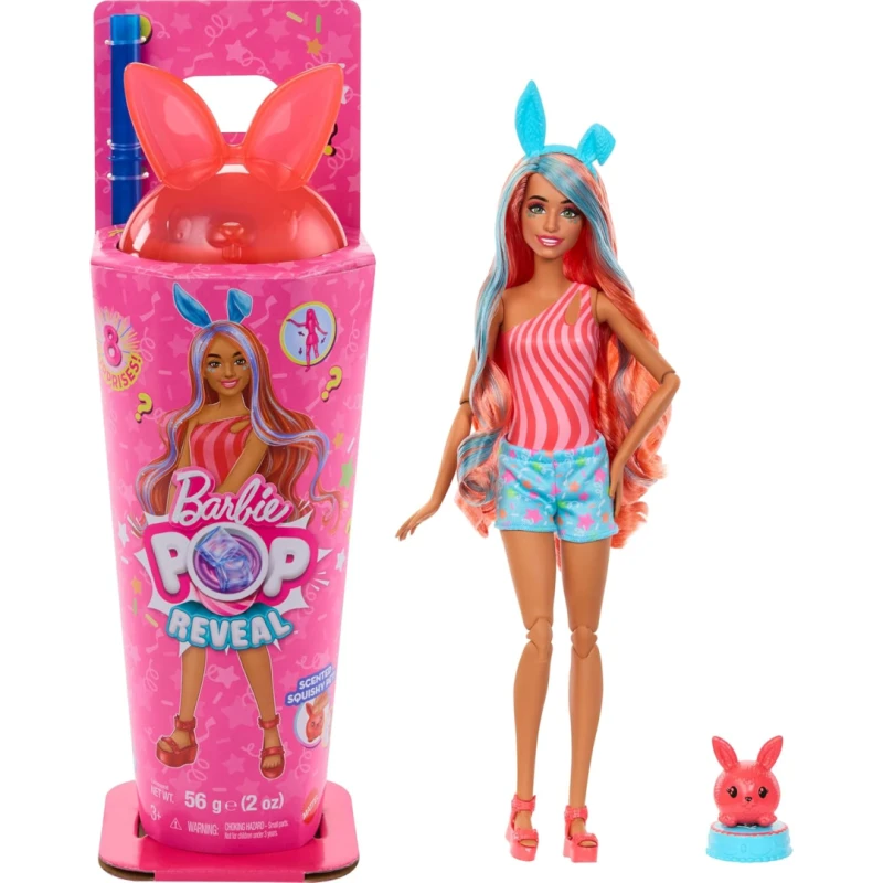 Image of Barbie Pop Reveal Shakes Scented Bright Bunny Doll - 32cm