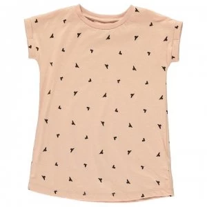 Image of Firetrap Boyfriend T Shirt Infant Girls - Blush AOP