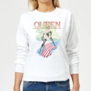 Image of Queen Vintage Tour Womens Sweatshirt - White - M