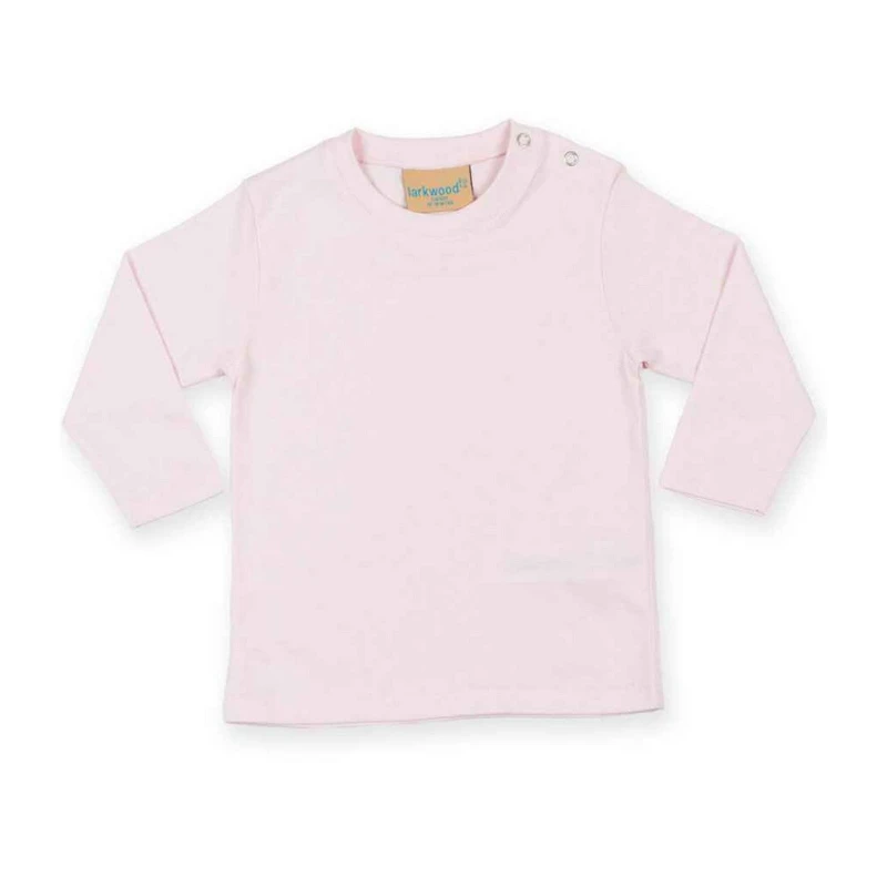 Image of Larkwood Long-Sleeved T-Shirt in Pale Pink Size: 3-4 Years Pale Pink Unisex 3-4 Years