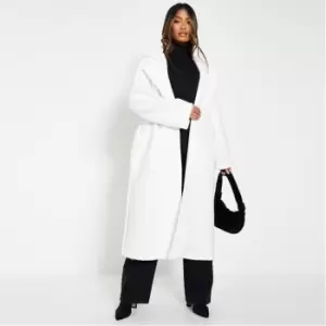 Image of I Saw It First Belted Formal Coat - White