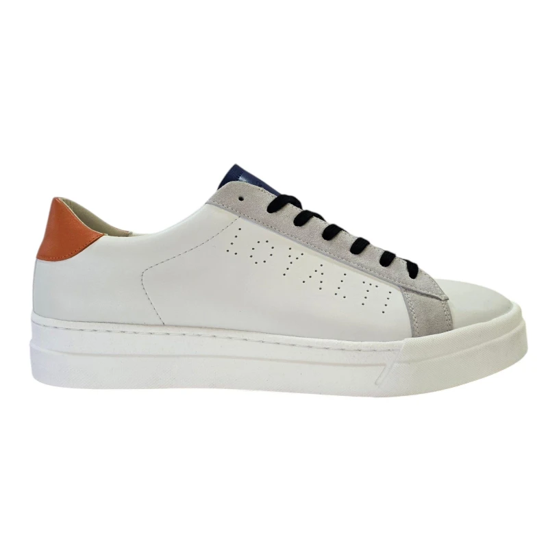 Image of Loyalti Mens Levia Low-Top Trainers White/Lt Grey male 7 (41)