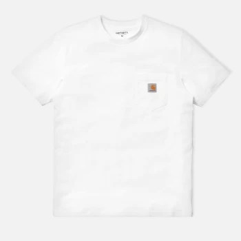 Image of Carhartt WIP Mens Pocket T-Shirt - White - S