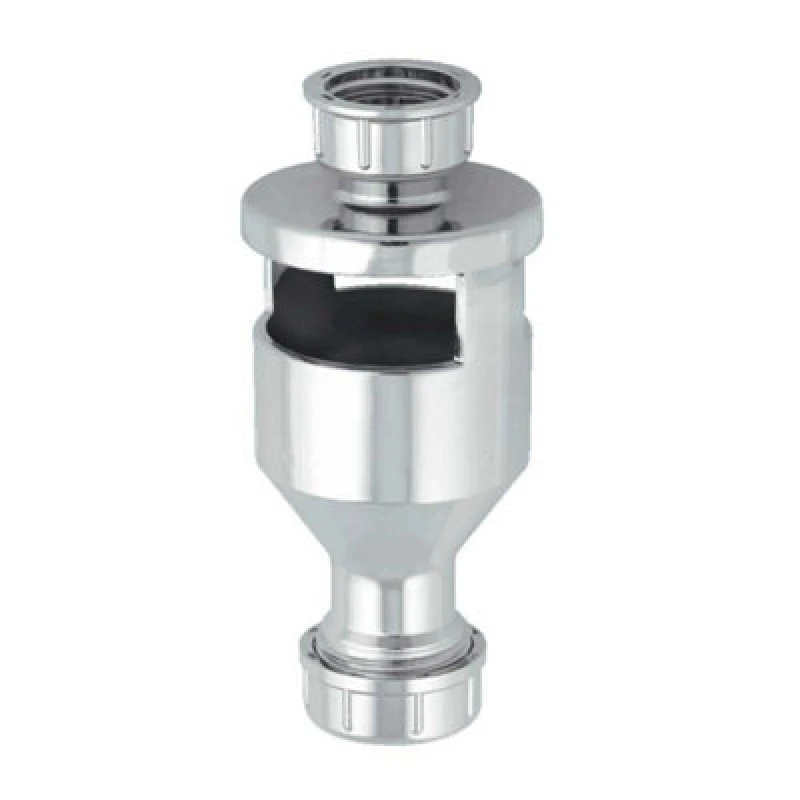 Image of McAlpine One Piece Top Inlet Tun Dish With 3/4" BSP Inlet TUN-4CP Silver