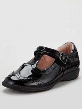 Image of Lelli Kelly Jennette T-Bar School Shoes - Black Patent