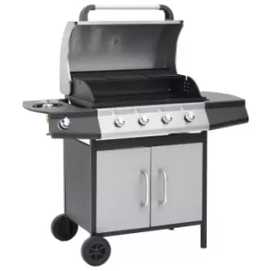 Image of Vidaxl Gas Barbecue Grill 4+1 Cooking Zone Steel & Stainless Steel