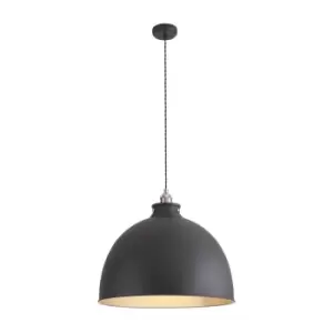 Image of Carmel Xtra Large Ceiling Pendant, E27, Graphite, Satin Nickel, Silver