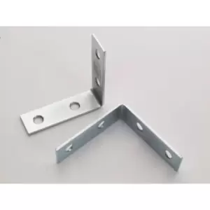 Image of Basics Corner Braces Bright Zinc Plated 50mm x 10 15891