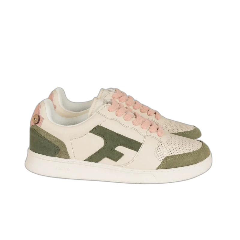 Image of Faguo Womens suede leather trainers Faguo Hazel Beige Female 40