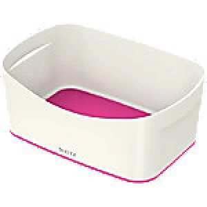 Image of Leitz MyBox WOW Storage Tray White, Pink Plastic 24.6 x 16 x 9.8 cm