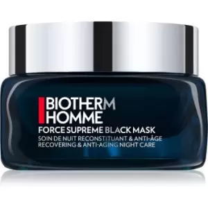 Image of Biotherm Homme Force Supreme Night Mask for Skin Renewal Black For Him 50ml