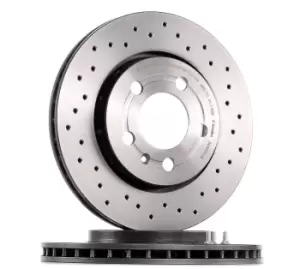 Image of BREMBO Brake disc VW,AUDI,SKODA 09.A652.1X 8L0615601,8N0615601B,8L0615601 Brake rotor,Brake discs,Brake rotors 8N0615601B,8L0615601,8N0615601B