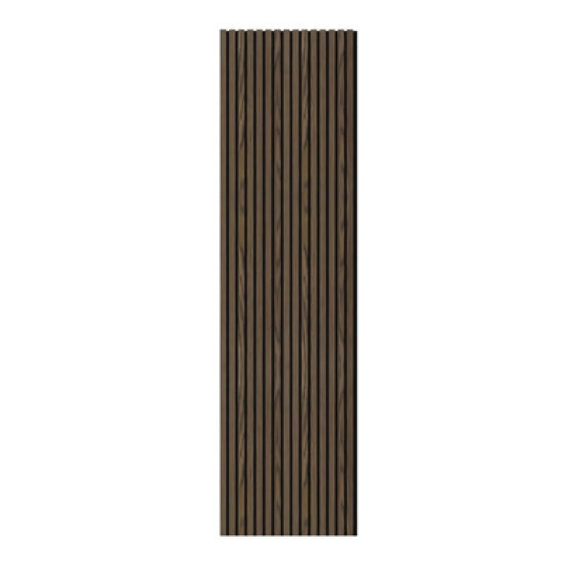 Image of Wall Panels UK Slat Acoustic Wall Panel ( 2 Pack ), Brown 7413