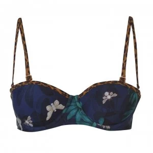 Image of Ted Baker Ted Houdini Balcony Bikini Top Womens - NAVY