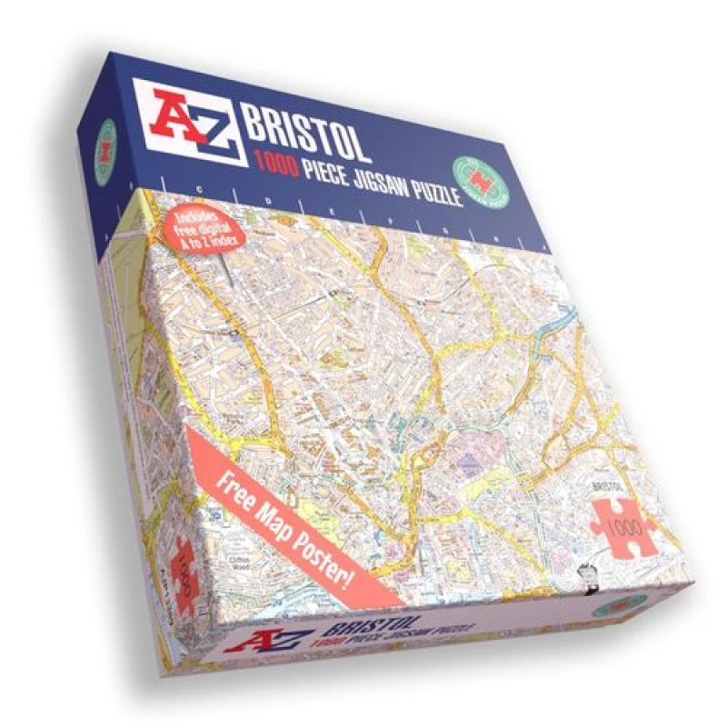 Image of A to Z A to Z Map of Bristol 1000 Piece Jigsaw Puzzle