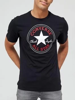 Image of Converse Chuck Taylor Patch Graphic T-Shirt - Black, Size S, Men
